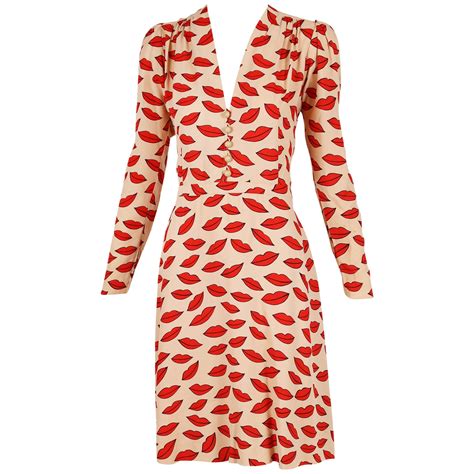 saint laurent lipstick dress